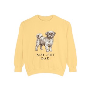 Mal-Shi Dad Sweatshirt, Butter, front view