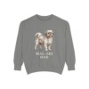 mal-shi-sweatshirt-dad-grey Mal-Shi Dad Sweatshirt, Grey, front view