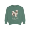 mal-shi-sweatshirt-dad-light-green Mal-Shi Dad Sweatshirt, Light Green, front view