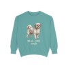 mal-shi-sweatshirt-dad-seafoam Mal-Shi Dad Sweatshirt, Seafoam, front view