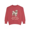 Mal-Shi Humor Sweatshirt, Crimson, front view