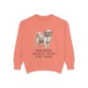 Mal-Shi Humor Sweatshirt, Terracotta, front view
