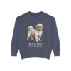 Mal-Shi Latin Sweatshirt, Denim, front view