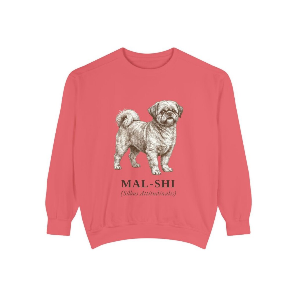 Mal-Shi Latin Sweatshirt, Watermelon, front view