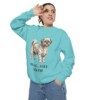 Mal-Shi Mom Sweatshirt, Chalky Mint, person 2 context