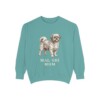 Mal-Shi Mom Sweatshirt, Seafoam, front view