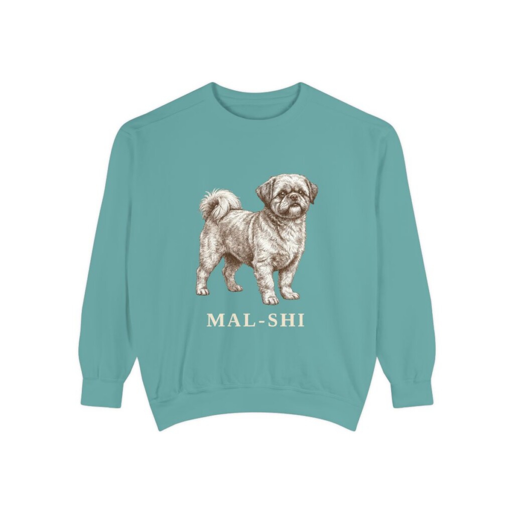 Mal-Shi Sweatshirt, Seafoam, front view
