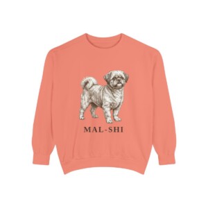 Mal-Shi Sweatshirt, Terracotta, front view