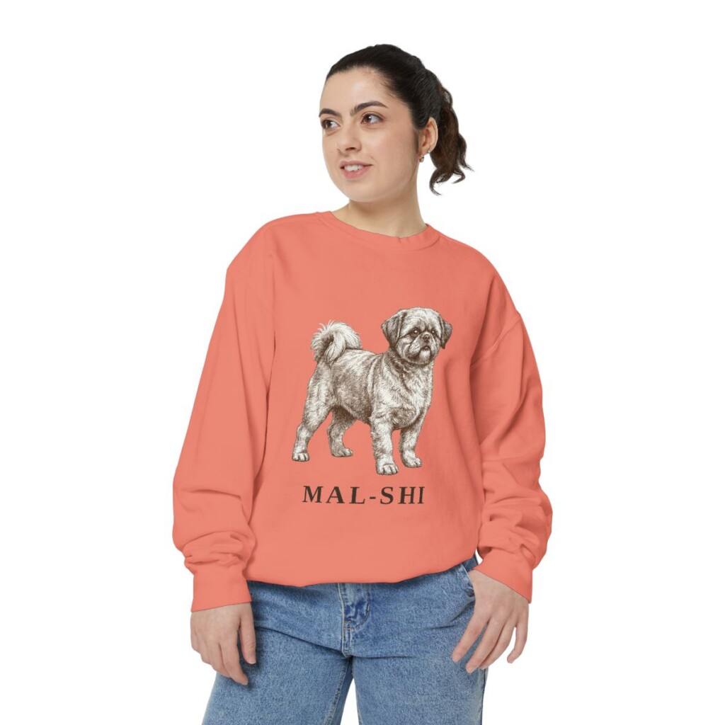 Mal-Shi Sweatshirt, Terracotta, person 2 front