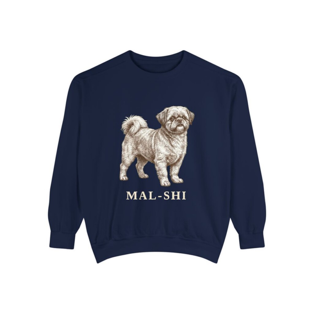 Mal-Shi Sweatshirt, True Navy, front view