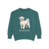 Maltese Sweatshirt, Blue Spruce, front view