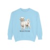 Maltese Sweatshirt, Chambray, front view