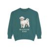 Maltese Dad Sweatshirt, Blue Spruce, front view