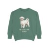 Maltese Dad Sweatshirt, Light Green, front view