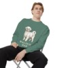 Maltese Dad Sweatshirt, Light Green, person 1 context