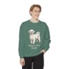 Maltese Dad Sweatshirt, Light Green, person 1 front