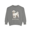 Maltese Sweatshirt, Grey, front view