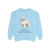 Maltese Humor Sweatshirt, Chambray, front view