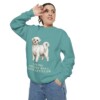 Maltese Humor Sweatshirt, Seafoam, person 2 context