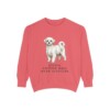 Maltese Humor Sweatshirt, Watermelon, front view