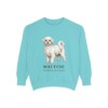 maltese-sweatshirt-latin-chalky-mint Maltese Latin Sweatshirt, Chalky Mint, front view