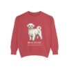 maltese-sweatshirt-latin-crimson Maltese Latin Sweatshirt, Crimson, front view