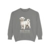 maltese-sweatshirt-latin-grey Maltese Latin Sweatshirt, Grey, front view
