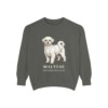 maltese-sweatshirt-latin-pepper Maltese Latin Sweatshirt, Pepper, front view