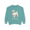 maltese-sweatshirt-latin-seafoam Maltese Latin Sweatshirt, Seafoam, front view