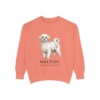 maltese-sweatshirt-latin-terracotta Maltese Latin Sweatshirt, Terracotta, front view