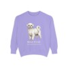 maltese-sweatshirt-latin-violet Maltese Latin Sweatshirt, Violet, front view