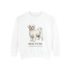 maltese-sweatshirt-latin-white Maltese Latin Sweatshirt, White, front view