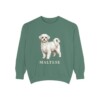 Maltese Sweatshirt, Light Green, front view