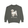Maltese Sweatshirt, Pepper, front view
