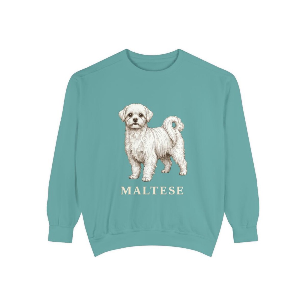Maltese Sweatshirt, Seafoam, front view