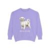 Maltese Sweatshirt, Violet, front view