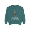 Manchester Terrier Humor Sweatshirt, Blue Spruce, front view
