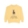 Manchester Terrier Humor Sweatshirt, Butter, front view