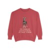 Manchester Terrier Humor Sweatshirt, Crimson, front view