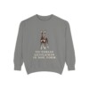 Manchester Terrier Humor Sweatshirt, Grey, front view