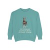 Manchester Terrier Humor Sweatshirt, Seafoam, front view