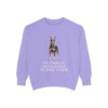 Manchester Terrier Humor Sweatshirt, Violet, front view