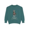 Manchester Terrier Latin Sweatshirt, Blue Spruce, front view