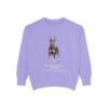 Manchester Terrier Latin Sweatshirt, Violet, front view