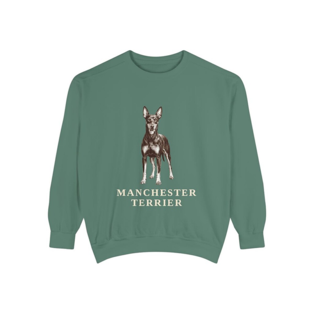 Manchester Terrier Sweatshirt, Light Green, front view