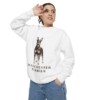 Manchester Terrier Sweatshirt, White, person 2 context