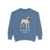 Mastiff Dad Sweatshirt, Blue Jean, front view