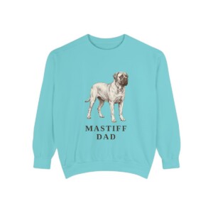Mastiff Dad Sweatshirt, Chalky Mint, front view