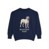 Mastiff Dad Sweatshirt, True Navy, front view
