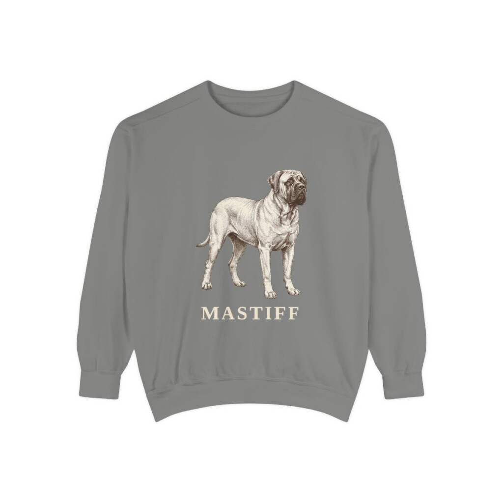 Mastiff Sweatshirt, Grey, front view